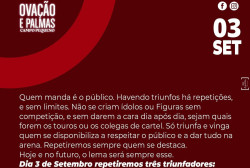  Toiros de Veiga Teixeira para 6 Cavaleiros a 3 de Setembro    